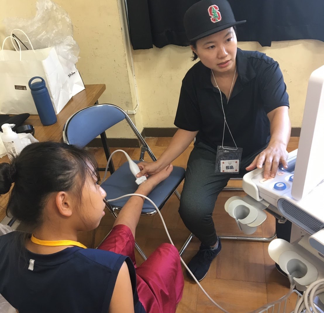 Stanford帽 学生選手への超音波検診